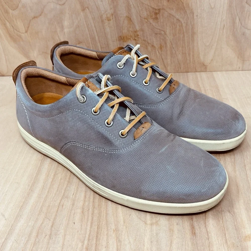 Ecco Eisner Retro Shoes Men's Size 45 11-11.5 Tan Casual Comfort Walking